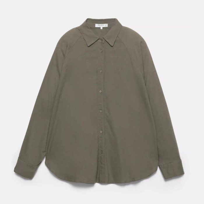 Rustic linen blend shirt
